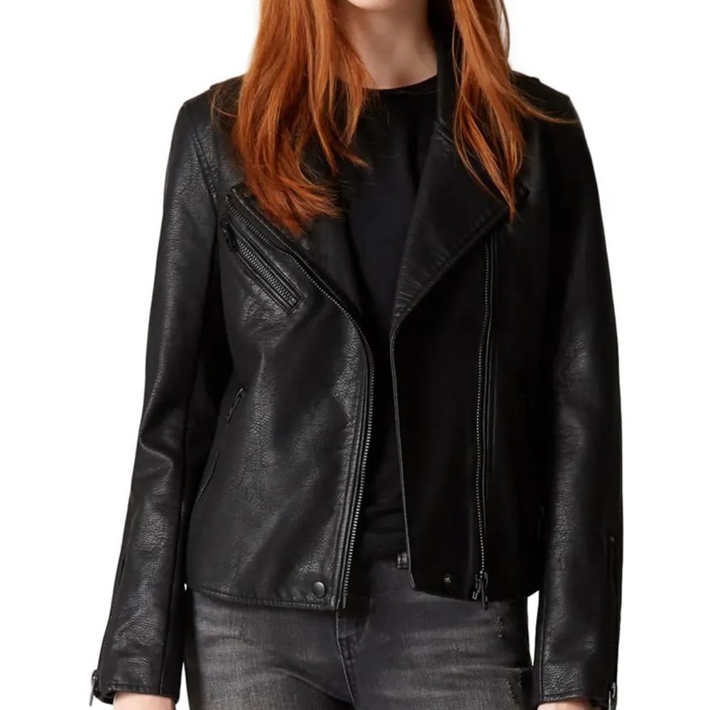 Black BLANK NYC leather jacket, size medium